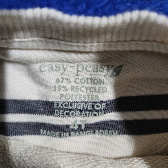 easy-peasy Baby and Toddler Boys French Terrycloth Pullover - Picture 7 of 7